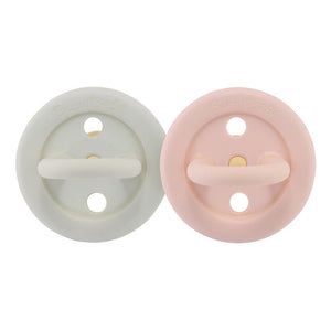 Bumi Bébé Pacifier 2-pack Round 0-3 months - Rose & Sage