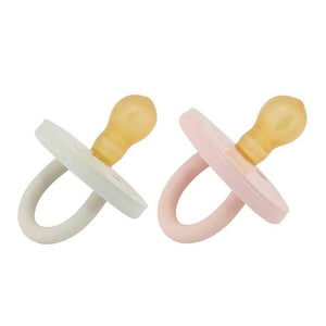 Bumi Bébé Pacifier 2-pack Round 0-3 months - Rose & Sage