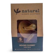 Natural Rubber Soother 2-pack Dummy in eco-packaging